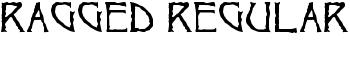 Ragged Regular font