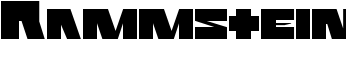 Rammstein font