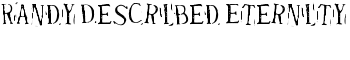 Randy Described Eternity font