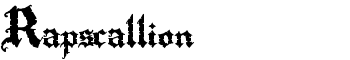 Rapscallion font