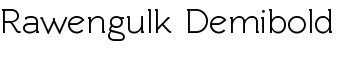 Rawengulk Demibold font