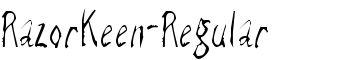 RazorKeen-Regular font
