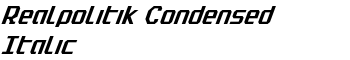 download Realpolitik Condensed Italic font