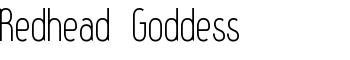 Redhead Goddess font