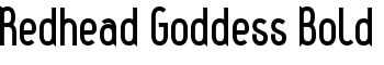 Redhead Goddess Bold font