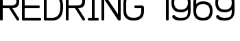 REDRING 1969 font