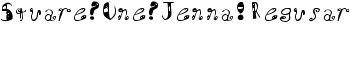 Square One Jenna!Regular font