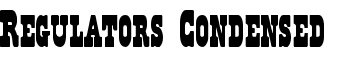 download Regulators Condensed font