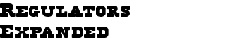 download Regulators Expanded font