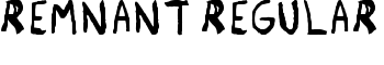 Remnant Regular font