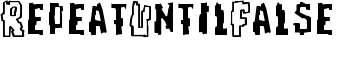 download RepeatUntilFalse font