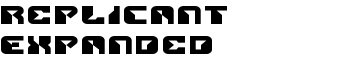 Replicant Expanded font
