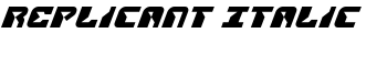 Replicant Italic font