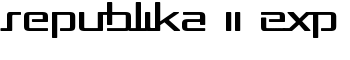 Republika II Exp font