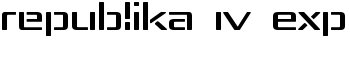 downloadRepublika IV Exp font