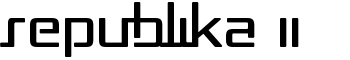 Republika II font