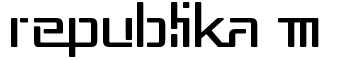 Republika III font