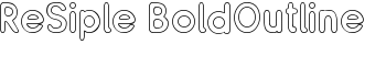 download ReSiple BoldOutline font