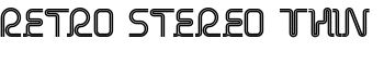 Retro Stereo Thin font