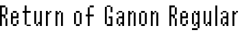 Return of Ganon Regular font