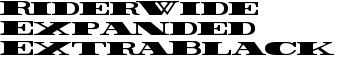 download Rider Wide Expanded ExtraBlack font