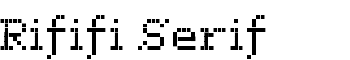 Rififi Serif font