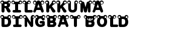 rilakkuma dingbat Bold font