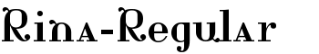 Rina-Regular font