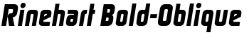 Rinehart Bold-Oblique font