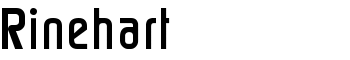 Rinehart font