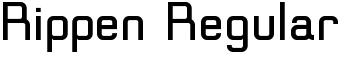 Rippen Regular font