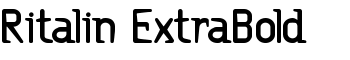 download Ritalin ExtraBold font