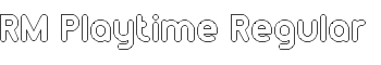 RM Playtime Regular font