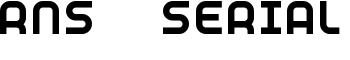 RNS  SERIAL font