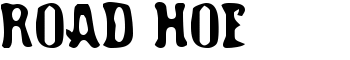 download Road Hoe font