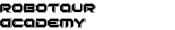 Robotaur Academy font