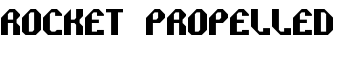 Rocket Propelled font