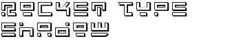 Rocket Type Shadow font