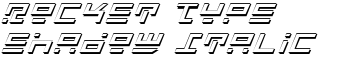 download Rocket Type Shadow Italic font