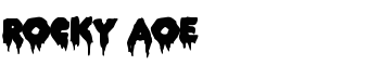 ROCKY AOE font