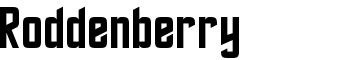 download Roddenberry font