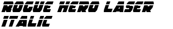 download Rogue Hero Laser Italic font
