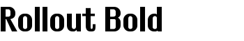 download Rollout Bold font
