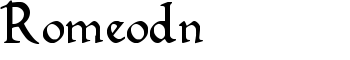 download Romeodn font