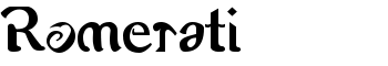 Romerati font