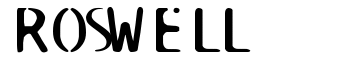 ROSWELL font