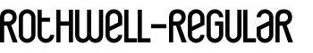 download Rothwell-Regular font