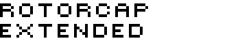 ROTORcap Extended font