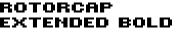 ROTORcap Extended Bold font
