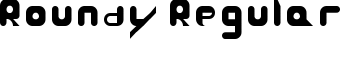 Roundy Regular font